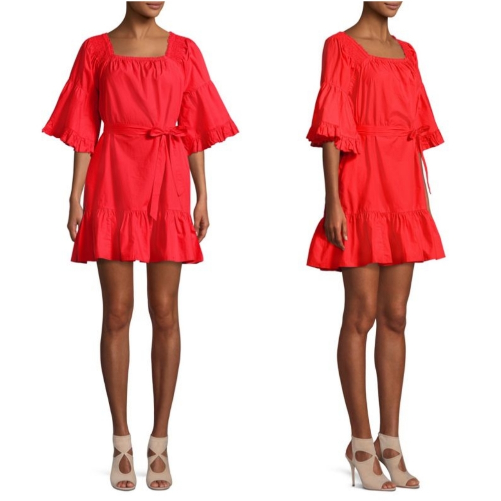 Joie Colstona Ruffle Cotton Dress